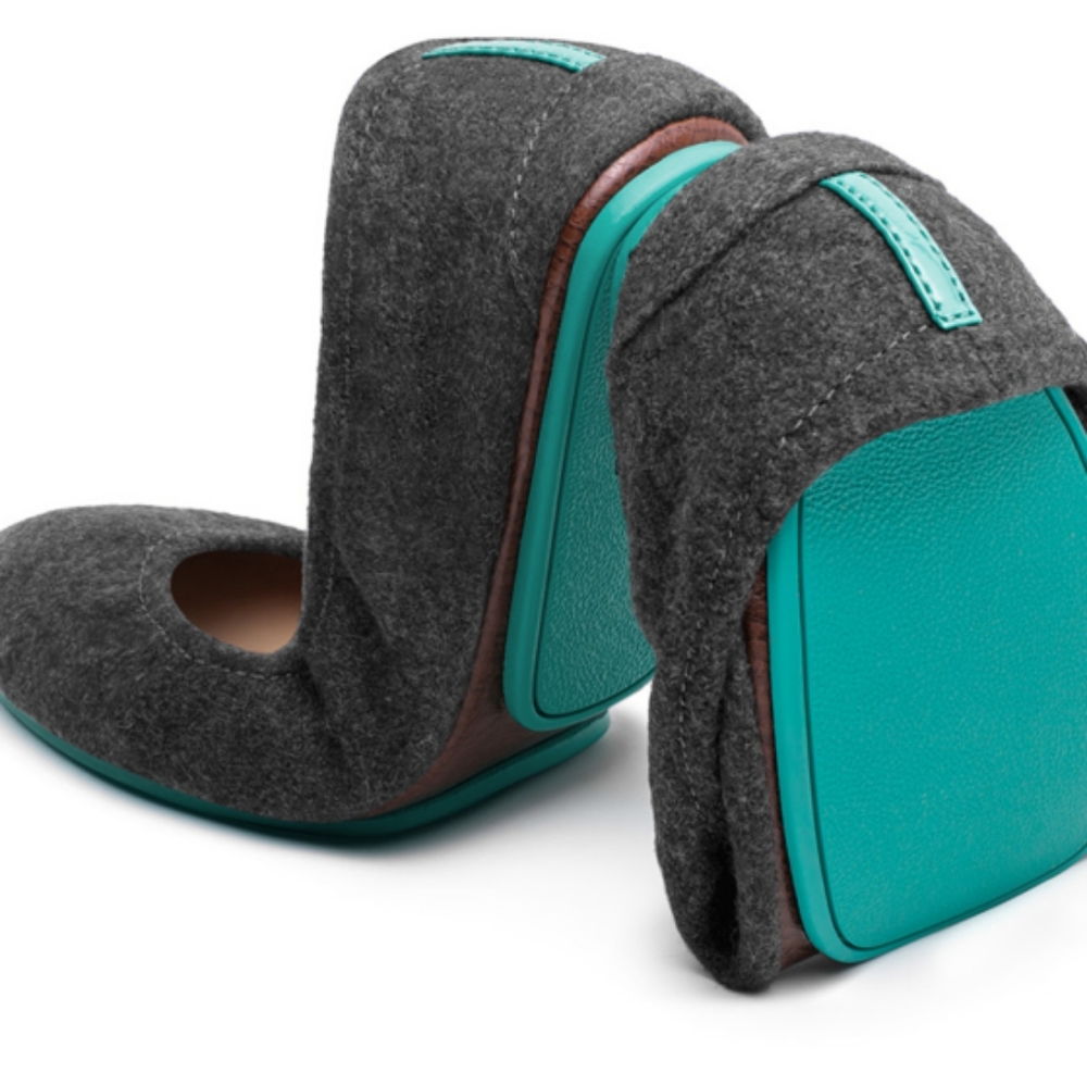 Tieks Greystone flat size 9